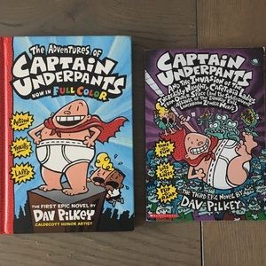 Two Captain Underpants Books
